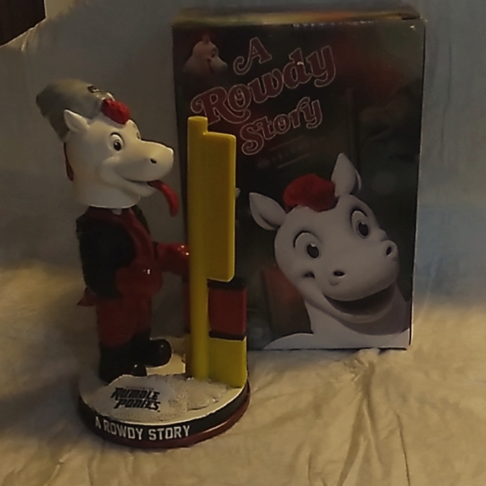 RARE Binghamton rumble ponies mascot bobble head